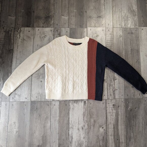 Banana Republic, Color Block Knit Sweater, Sz S - Picture 2 of 9